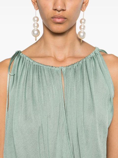 Blumarine draped-detail maxi dress - Green