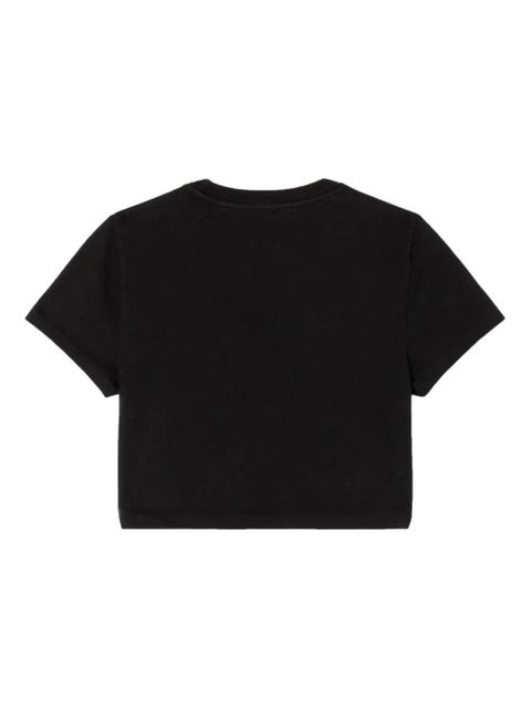 RE/DONE short-sleeve cropped T-shirt - Black