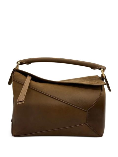 LOEWE small Puzzle Edge tote bag - Brown - zdjęcie produktu nr 1