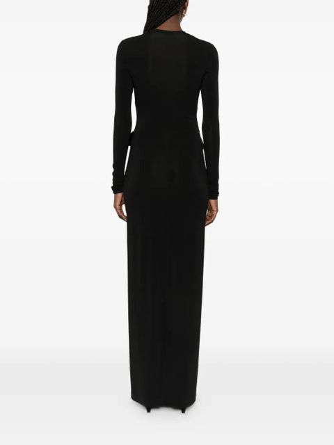 Nanushka Shada long-sleeve maxi dress - Black