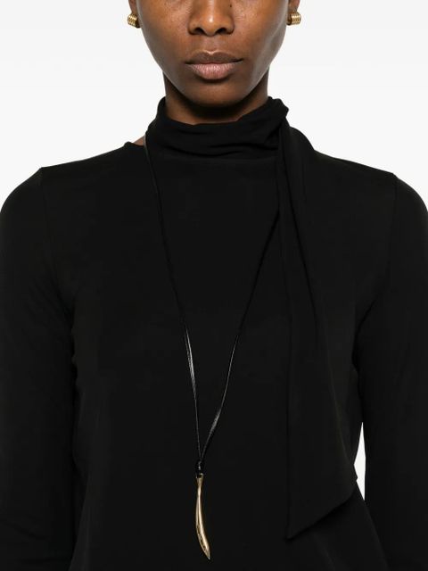 TOTEME high-neck jersey top - Black