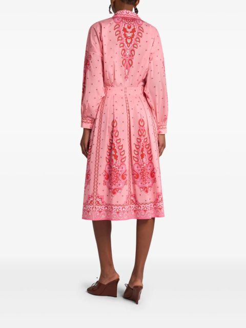ETRO paisley-print shirt dress - Pink