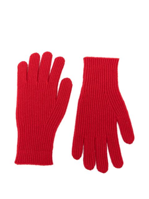 TOTEME knitted cashmere gloves - Red