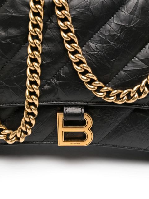 Balenciaga Crush quilted shoulder bag - Black
