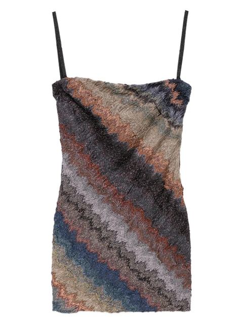 Missoni zigzag strapless mini dress - Brown - zdjęcie produktu nr 1