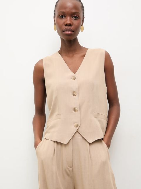 Answear.LAB komplet damski z domieszką lnu