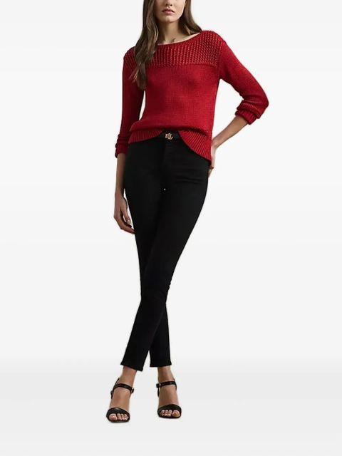 Lauren Ralph Lauren boat-neck sweater - Red - zdjęcie produktu nr 2