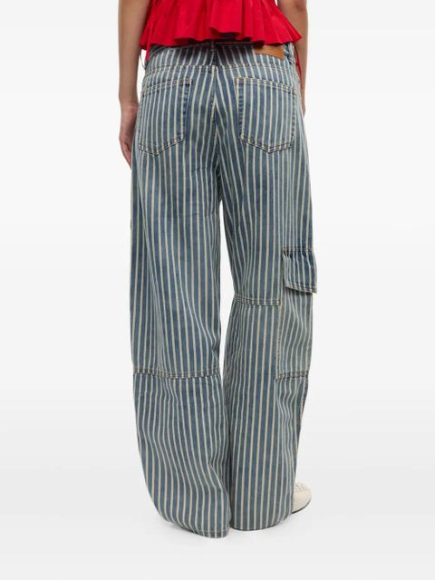 GANNI striped jeans - Blue