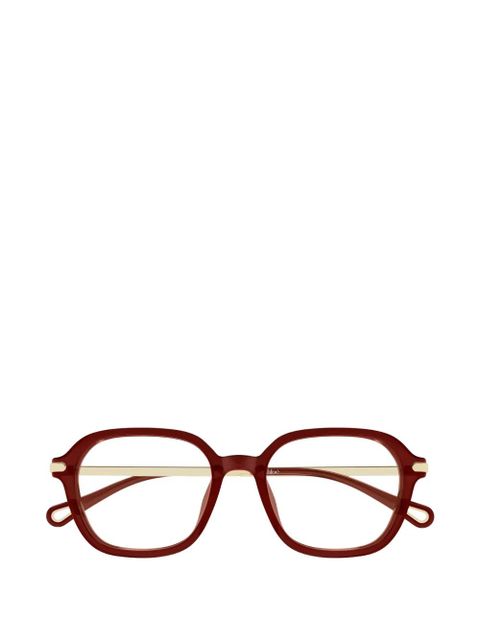 Chloé Eyewear logo-detail glasses - Red - zdjęcie produktu nr 1