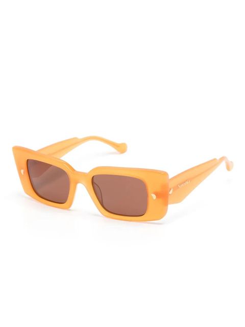Nanushka Carmel rectangle-frame sunglasses - Orange - zdjęcie produktu nr 2