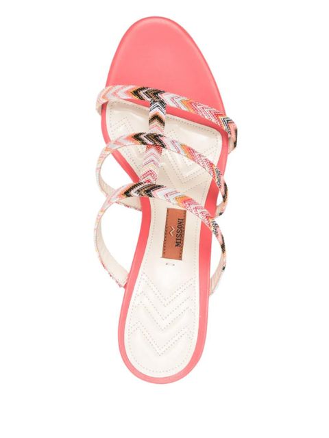 Missoni 55mm zigzag sandals - Pink