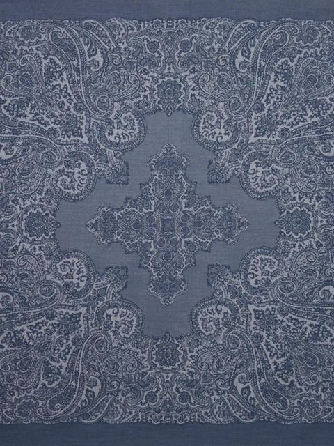 ETRO paisley jacquard shawl - Blue - zdjęcie produktu nr 2