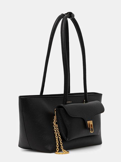 Coccinelle torebka skórzana DOUBLE BEAT kolor czarny E1 T8A 11 03 01