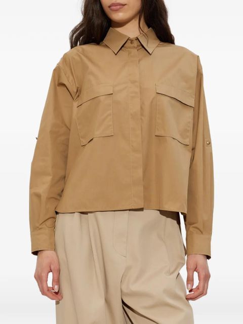 Max Mara flap-pocket cotton shirt - Neutrals