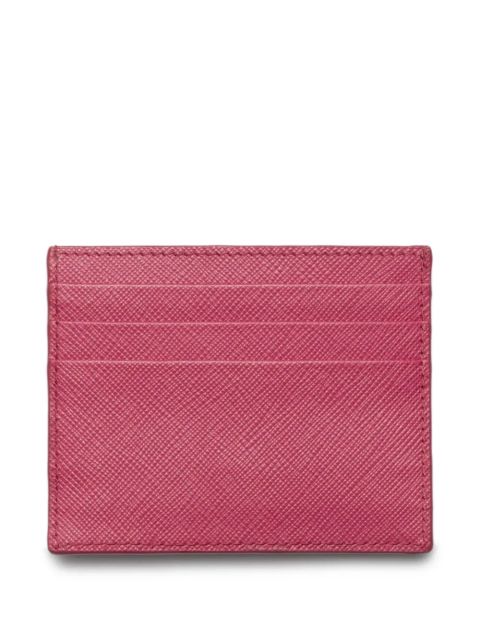 Prada Saffiano leather card holder - Pink