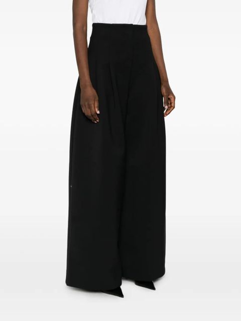 Jacquemus The Souro high-waisted pleated trousers - Black