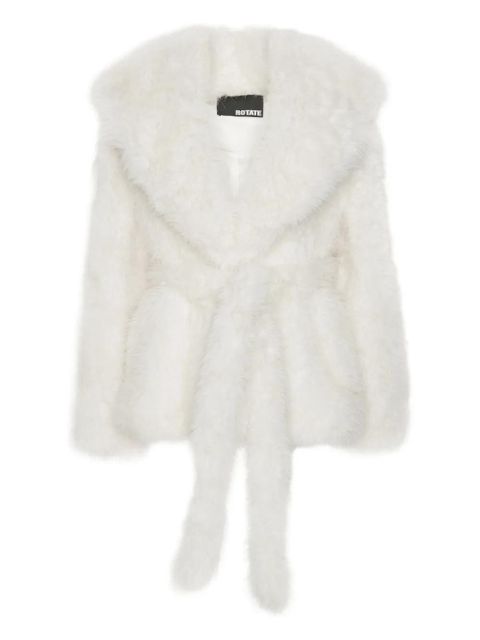 ROTATE BIRGER CHRISTENSEN faux-fur jacket - White