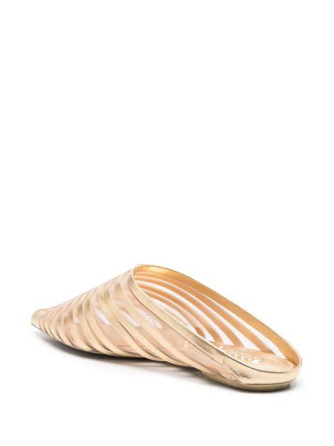 Cult Gaia Venice sandal mules - Gold