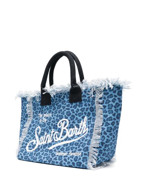 MC2 Saint Barth animal-print Vanity beach bag - Blue