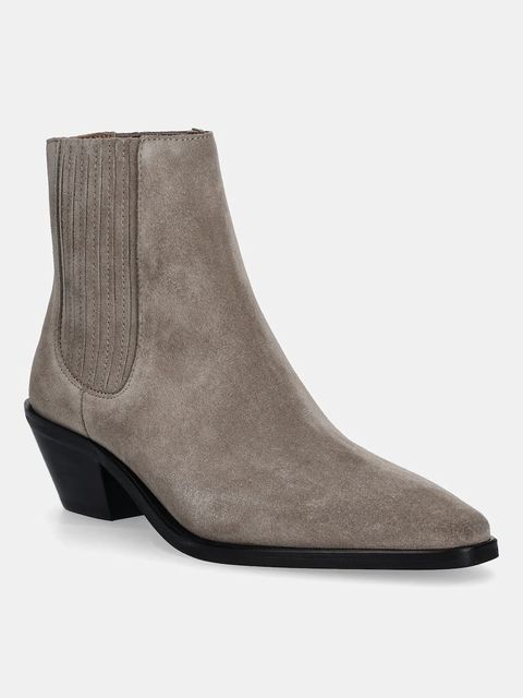 BOSS sztyblety zamszowe Niara damskie kolor brązowy na słupku 50548781 - zdjęcie produktu nr 1