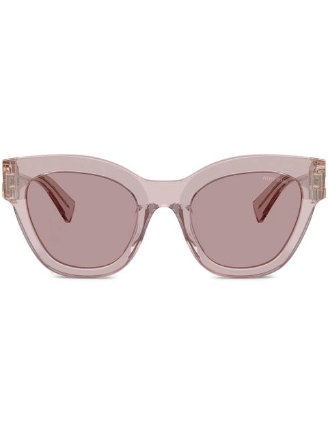 Miu Miu Eyewear oversize-frame sunglasses - Purple - zdjęcie produktu nr 1