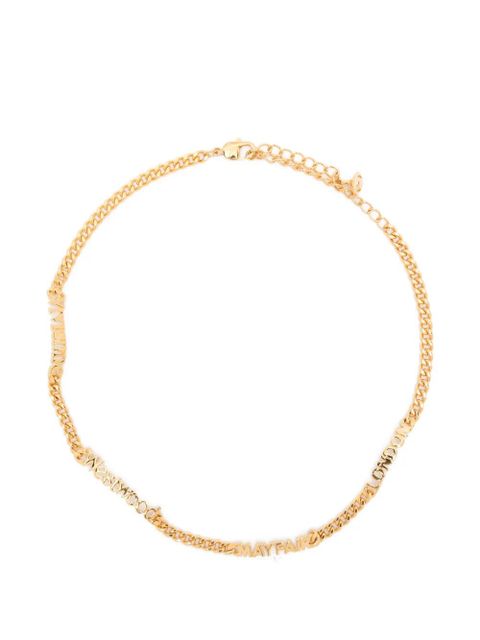 Vivienne Westwood Milicent lettering necklace - Gold - zdjęcie produktu nr 1