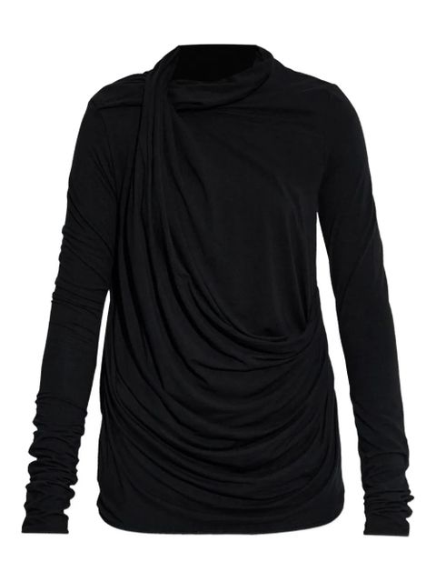 ENTIRE STUDIOS long-sleeve draped top - Black - zdjęcie produktu nr 1