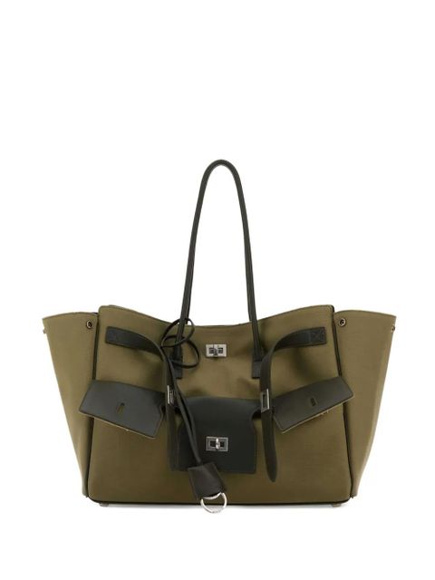 Balenciaga two-tone structured tote bag - Green - zdjęcie produktu nr 1