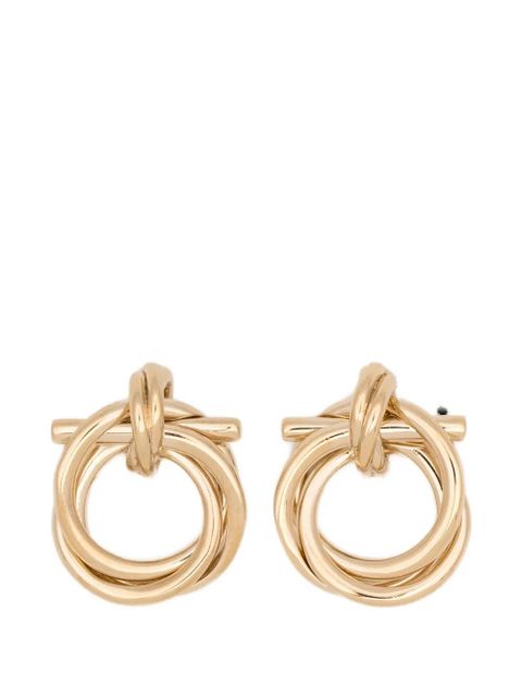 Ferragamo interlock circle earrings - Gold - zdjęcie produktu nr 1