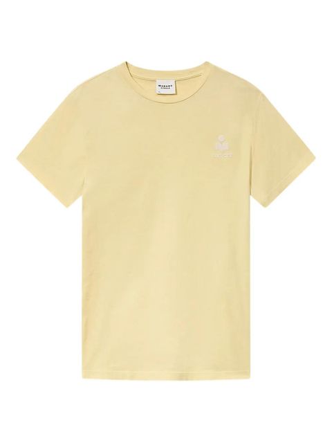 MARANT ÉTOILE Aby crew-neck T-shirt - Yellow - zdjęcie produktu nr 1