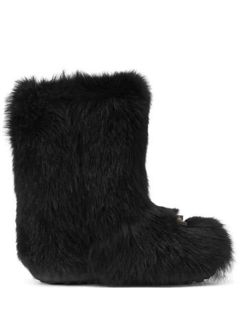 Versace Gianni Ribbon shearling boots - Black - zdjęcie produktu nr 1