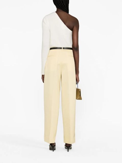 Jil Sander regular butter wool trousers - Yellow
