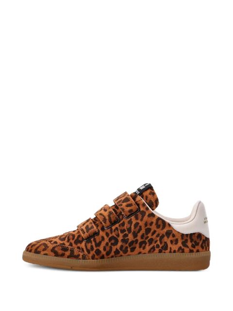 ISABEL MARANT Beth leopard-print sneakers - LEEC LEOPARD ECRU