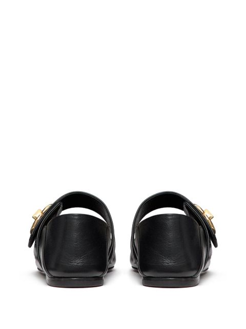 Valentino Garavani VLogo Locker Mary-Jane ballerina shoes - Black - zdjęcie produktu nr 2
