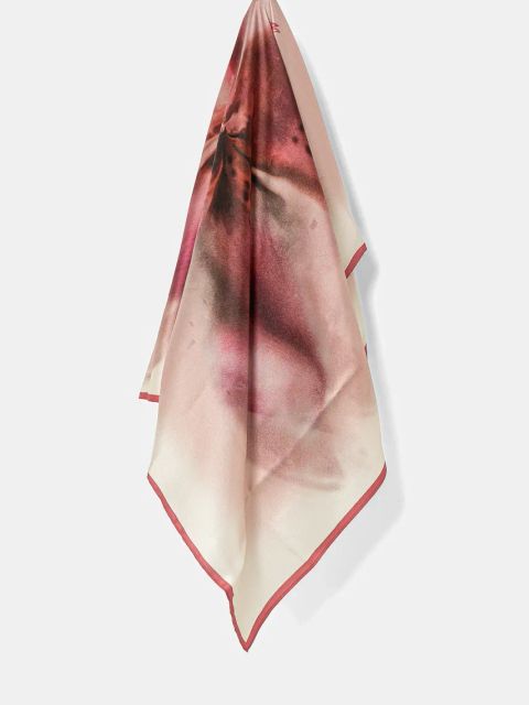 Marciano Guess chusta LEONIE damska kolor różowy wzorzysta 5GGZ00 9418Z