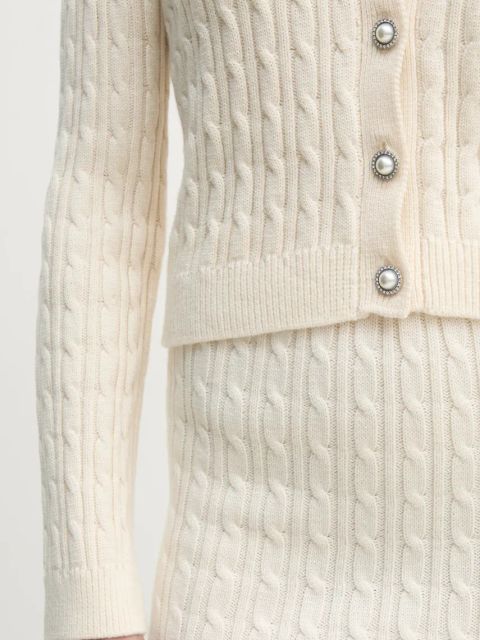 Guess kardigan z domieszką wełny SIENNA kolor beżowy W5RR53 Z37L1