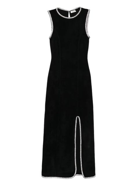 SANDRO embellished split maxi dress - Black - zdjęcie produktu nr 1