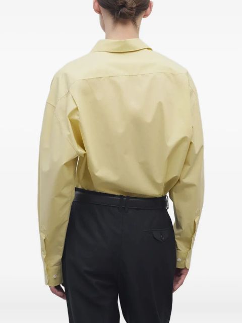 The Row Millerina long-sleeve button-up shirt - Yellow
