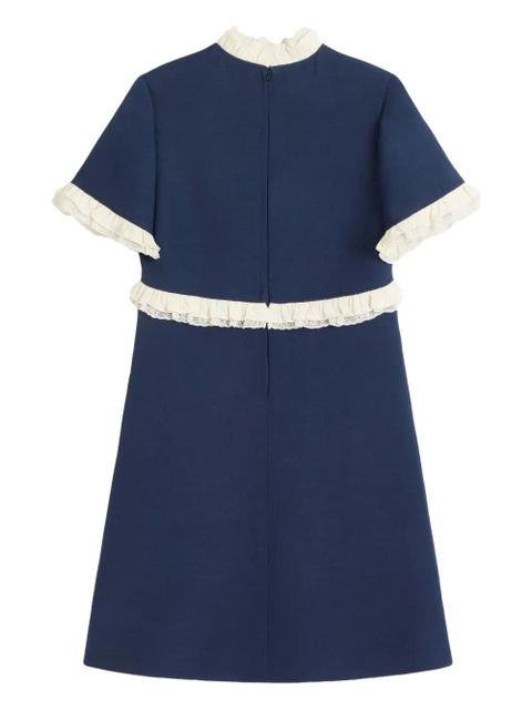 Valentino Garavani mini Crepe Couture wool dress - Blue