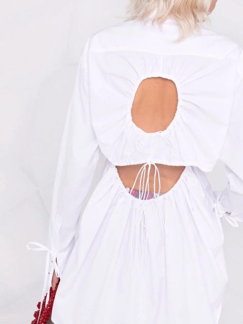 Cecilie Bahnsen Jushn cut-out shirt - White