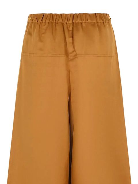 Max Mara elastic-waistband palazzo pants - Brown