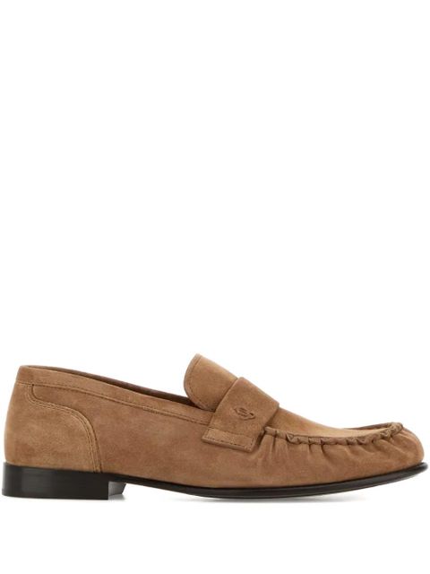 Jimmy Choo Ellis penny-strap suede loafers - Brown - zdjęcie produktu nr 1
