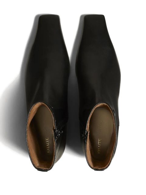 KHAITE The Marfa leather ankle boots - Black