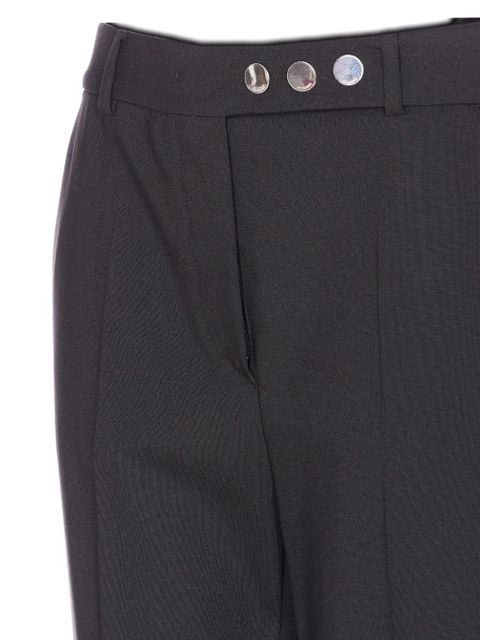 Sportmax Harry button zip trousers - Black