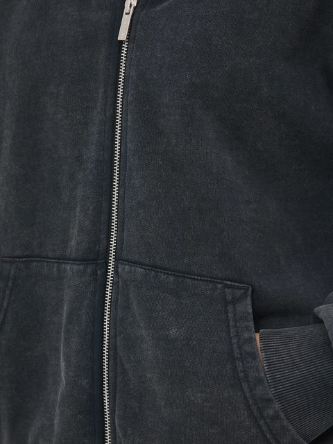 Medicine bluza bawełniana damska kolor szary z kapturem gładka