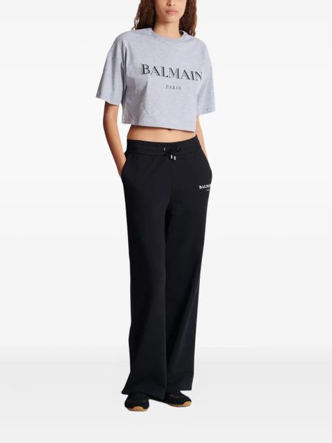 Balmain logo-print T-shirt - Grey