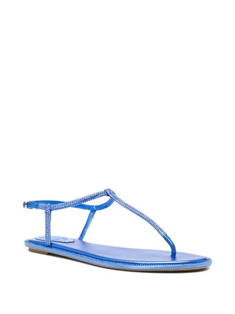 René Caovilla Diana crystal-embellished metallic-finish sandals - Blue - zdjęcie produktu nr 2