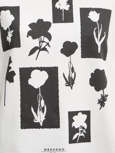 Weekend Max Mara t-shirt bawełniany damski kolor biały 2525976051600