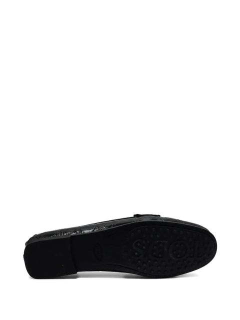 Tod's chain detail loafers - Black