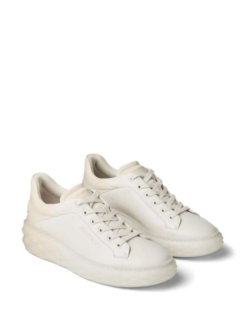 Jimmy Choo Diamond Maxi leather sneakers - Neutrals
